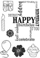Stempel - Woodware - Birthday Grid