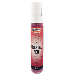 Pasta crystal brokatowa czerwona 30ml w pisaku - Pentart