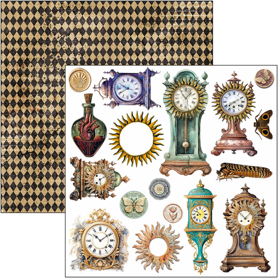 Zestaw papierów 15x15cm - Ciao Bella - Cabinet of curiosities