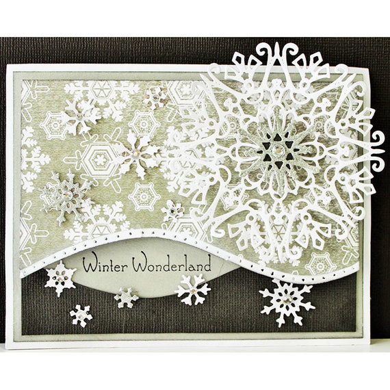 Wykrojnik - Cheery Lynn - Snowflake Doily w/Angel Wing - DL279 śnieżynkowa serwetka