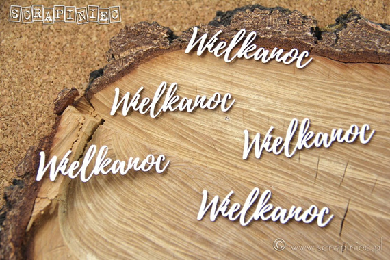 Tekturka - Wielkanoc 01 - zestaw 5 napisów - Scrapiniec