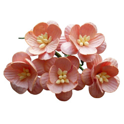 Kwiaty wiśni - blado-różowe - 50szt