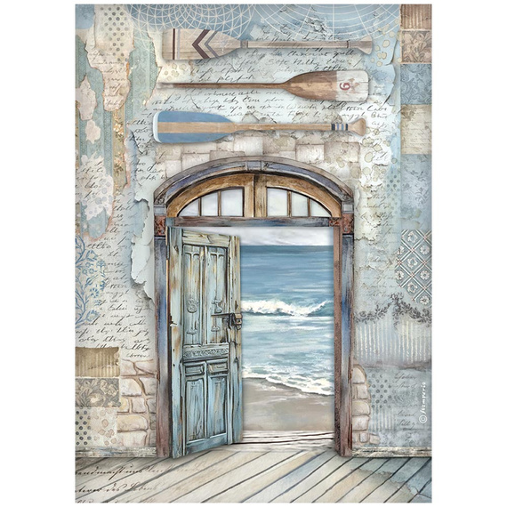 Papier ryżowy A4 - Stamperia - Silent Sea drzwi