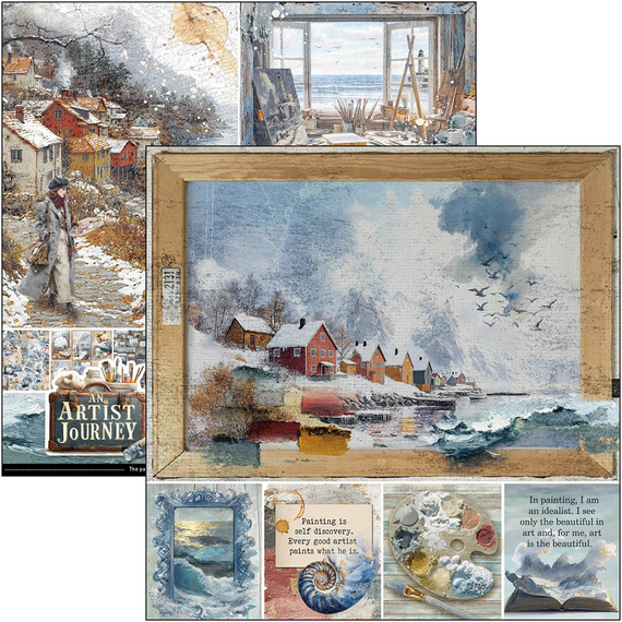 Zestaw papierów 20x20cm - Ciao Bella - An artist journey