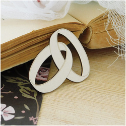 Tekturka - Stalowa miłość - Obrączki 10szt - Kreatywna Pracownia