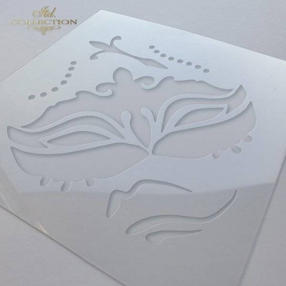 Maska / szablon 16x16cm - ST0235 maska karnawałowa