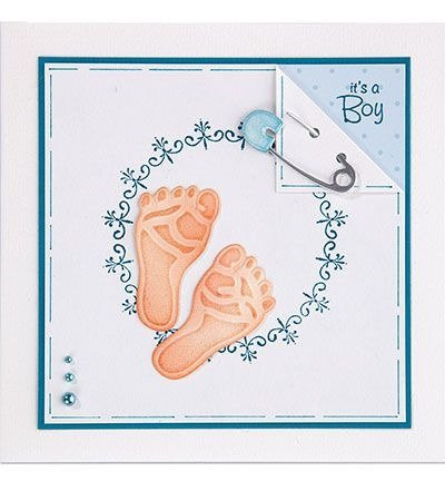 Wykrojnik - Leane - Baby Things - stópki, smoczek, agrafki