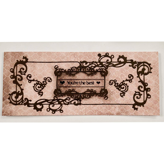 Wykrojnik do papieru - Hot Off The Press - Rectangle Fantasma ramki z dekorami narożniki