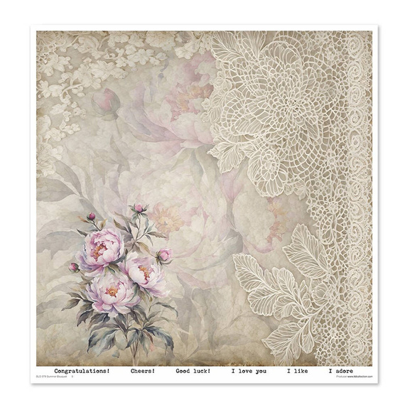 Zestaw papierów do scrapbookingu 30x30 - Summer Bouquet - Itd Collection