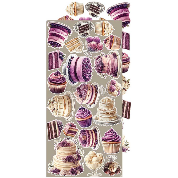 Zestaw dodatków do scrapbookingu - Craft o'clock - Plum & Caramel - Plum