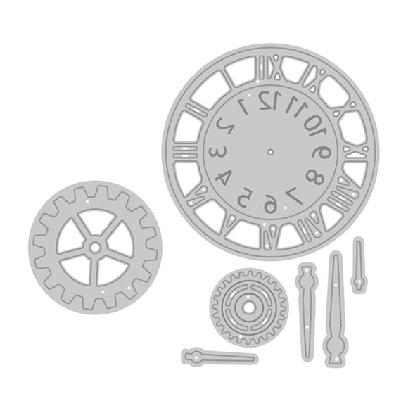 Wykrojnik - DPCraft - Zegar i trybiki