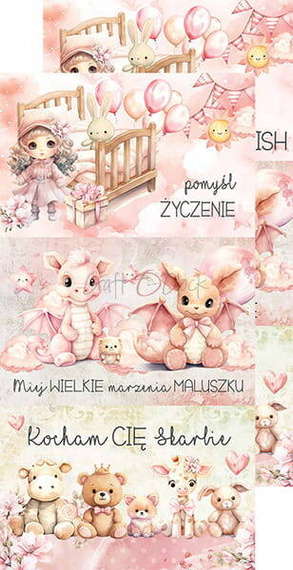 GIRL & CURL - Craft o'clock - zestaw dodatków - MIX