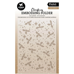 Folder do wytłaczania - StudioLight - Holly sparkles ostrokrzew
