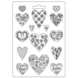 Foremka do odlewów 21x29,7 - Stamperia - Serca