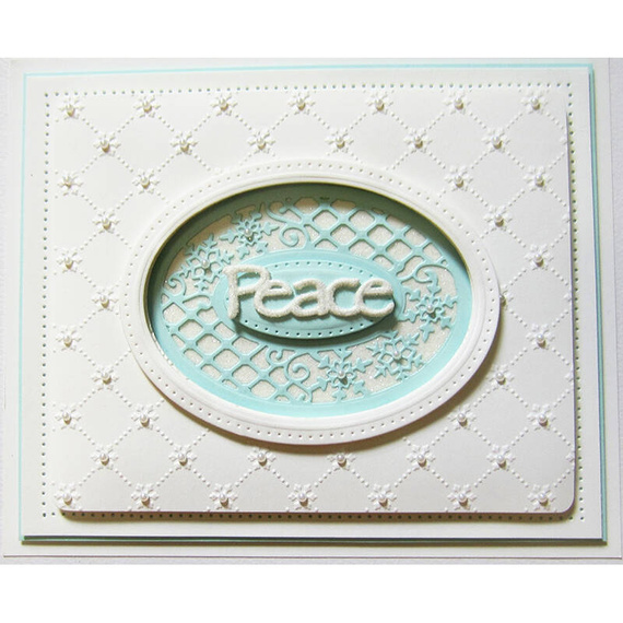 Wykrojnik - Creative Expressions - Lattice Snowflake CED3021 ramka ze śnieżynkami