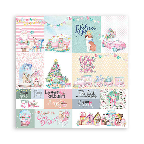 Zestaw papierów do scrapbookingu 30x30 - Stamperia - Christmas Rose