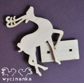 Stojący renifer, sklejka 3mm - Wycinanka