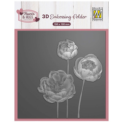 Folder do embossingu - Nellie's Choice - EF3D108 kwiaty