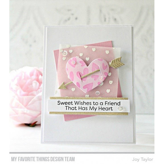 Wykrojnik - Die-namics - Straight from the Heart - serce przebite strzałą