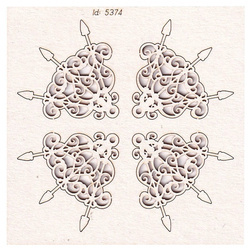 Tekturka - Wonderland - corners - narożniki - Scrapiniec