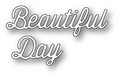 Wykrojnik+stempel - Memory Box - Perky Beautiful Day