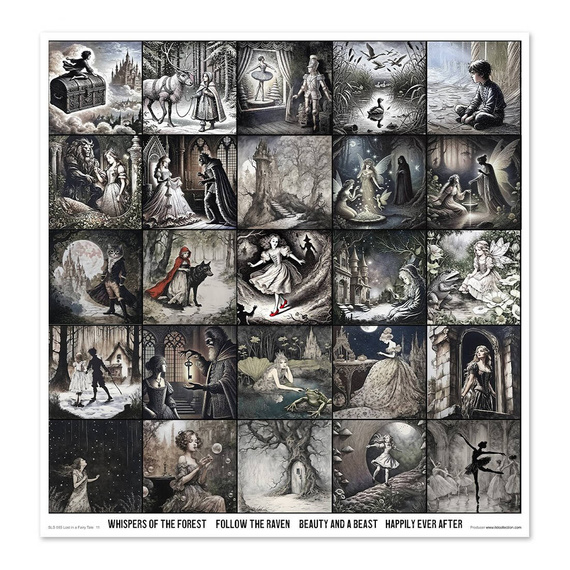 Zestaw papierów do scrapbookingu 30x30 - Lost in a Fairy Tale Zagubieni w bajce - Itd Collection