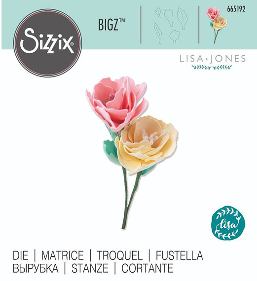 Wykrojnik Sizzix Bigz - 3-D Wildflowers kwiaty