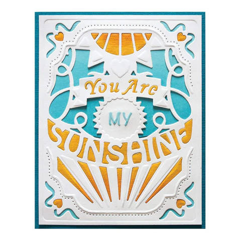 Wykrojnik - Spellbinders - You Are My Sunshine ramka