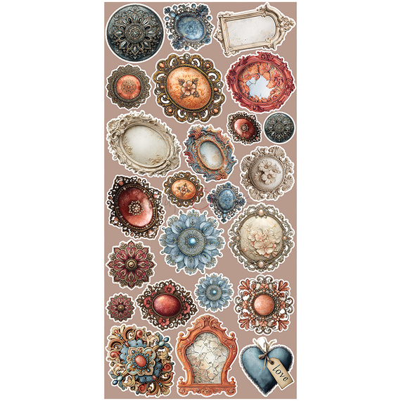 Zestaw dodatków do scrapbookingu - Craft o'clock - Timeless Grace - MIX