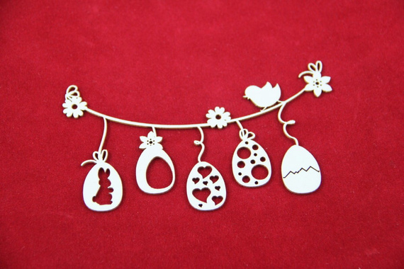 Tekturka Girlanda wielkanocna - Scrapiniec 1942