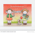 Stempel - My Favorite Things - For the Birthday Girl dziewczynka z prezentem