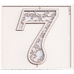 Tekturka monogram 7 - Monograce - 7cm - Scrapiniec