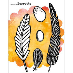 Stempel A6 - Carabelle Studio - Au Creux Du Nid piórka jajka