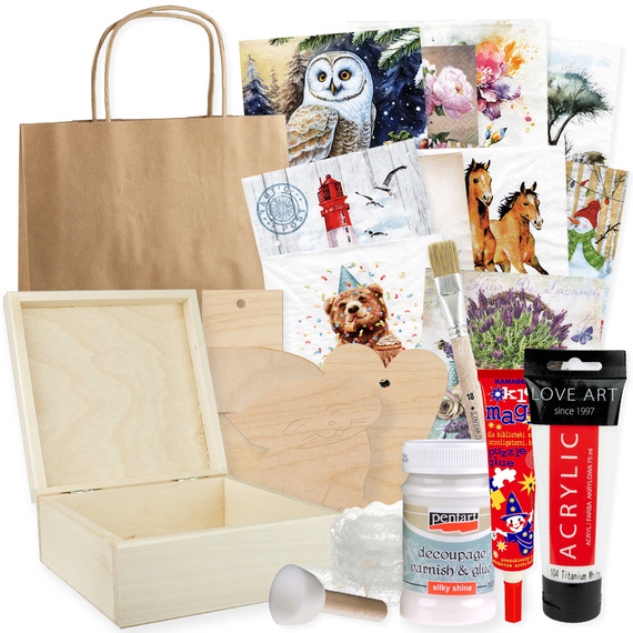 Zestaw startowy do decoupage duży