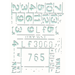 Maska / szablon - Mintay Kreativa - Mixed 3 cyfry