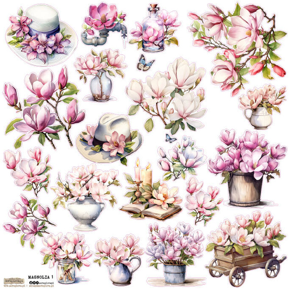 Naklejki - ScrapLove - Magnolia