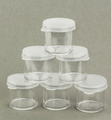 Mini plastikowe słoiczki pojemniczki 27x28mm - 6szt