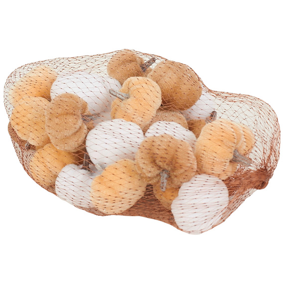 Dynie welurowe 28 szt 3x3 cm - jasne odcienie