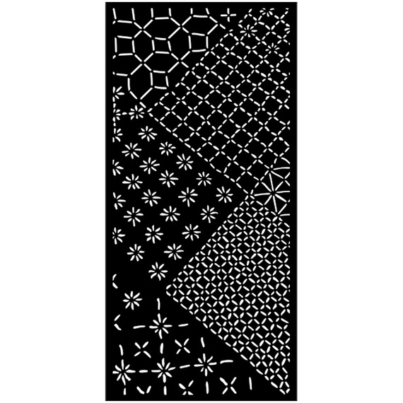 Szablon mix media 3D 12x25cm - Quiet Days Miks Plakietek - Stamperia