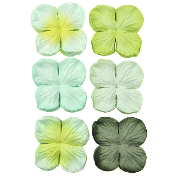 Hortensje - mix zielony 50mm - 100szt