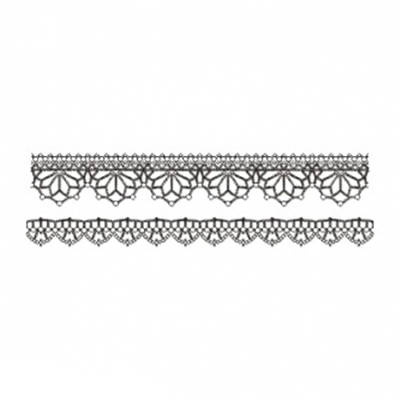 Stempel polimerowy - Koronki 3 - 2szt - Agateria