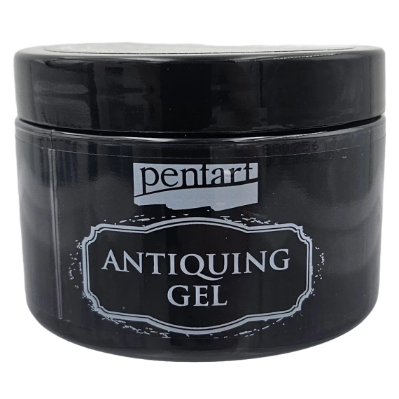 Żel postarzający - antiquing gel - Pentart - czarny / black 150ml