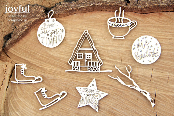 Tekturka - Joyful - Zima jest magiczna - Scrapiniec