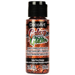 Farba brokatowa Galaxy Glitter - DecoArt - Solar Flare Orange