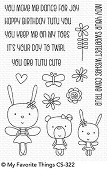 Stempel - My Favorite Things - Tutu Trio - króliczki, miś