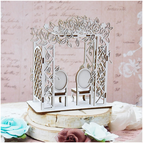 Tekturka pergola 3d z krzesłami - Kreatywna Pracownia