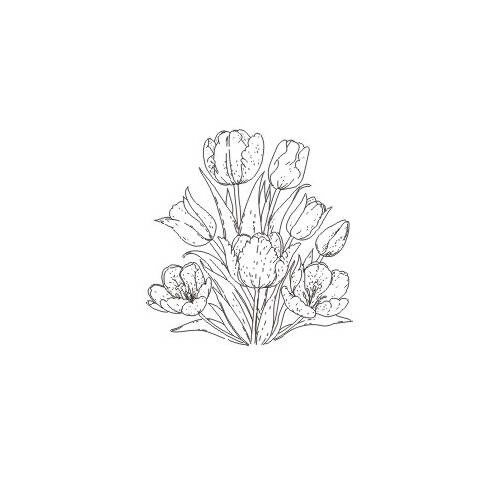 Stempel polimerowy - Tulipany - Agateria