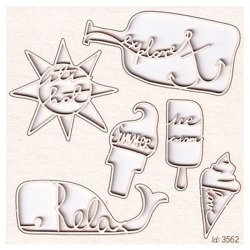 Tekturka lody - Whalecome Summer- Scrapiniec 3562