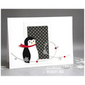 Wykrojnik - Memory Box - Little Penguin Collage ramka z pingwinem