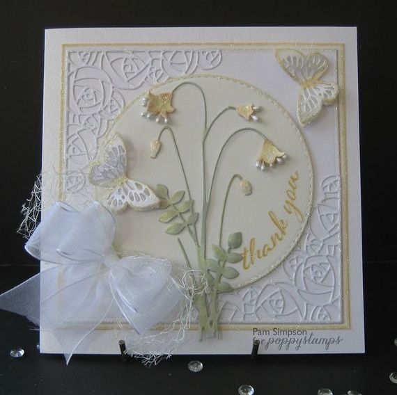 Wykrojnik - Poppystamps - Fritillaria Bouquet 1191 bukiet kwiaty